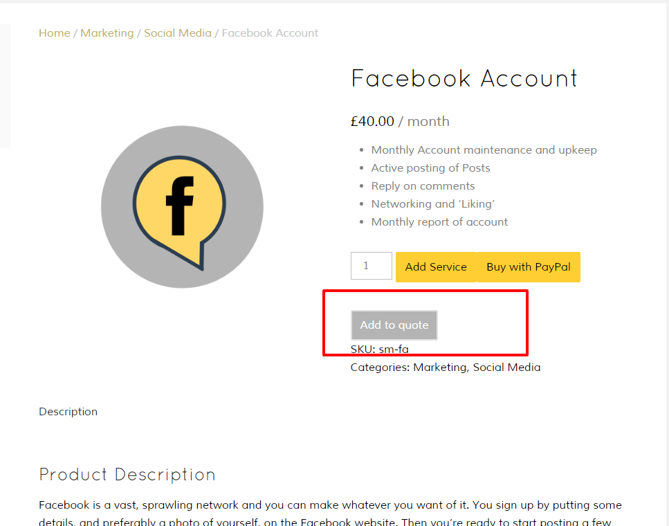 Facebook Account » Webbees